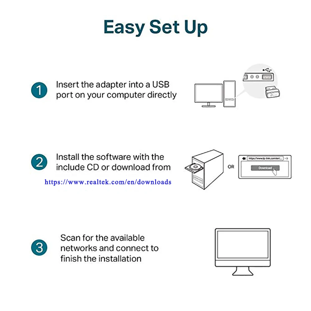 150Mbps USB WiFi Adapter RTL8188 LAN Card Wireless Network Card Adapter WiFi Dongle for Desktop Laptop PC Windows Wholesale - Image 6