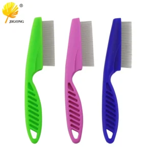 Pet Products, Pet Cleaning Encrypted Steel Needle Comb, Flea Removal and Lice Removal Comb for Cats and Dogs