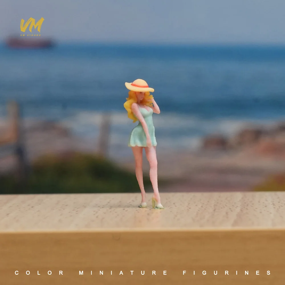 Real Person Miniature Figure 1/87 1/64 1/43 1/24 1/18 Male Standing posture Short skirt beauty Female Dog 3D Print Model Props - Image 5