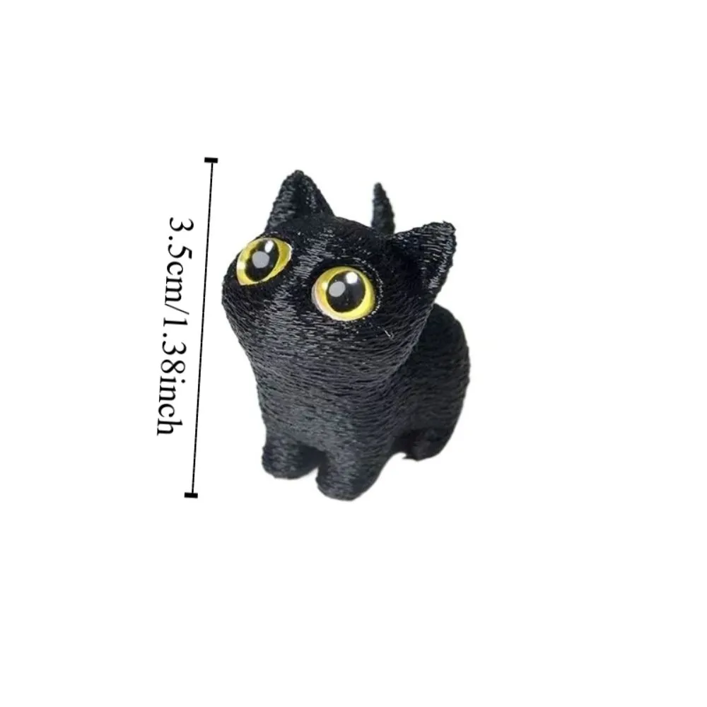 PLA Halloween Cat Anime Figure Handicraft Model 3D Printed Cats Figurines Collectible Funny Kitten Micro Landscape Crafts - Image 7
