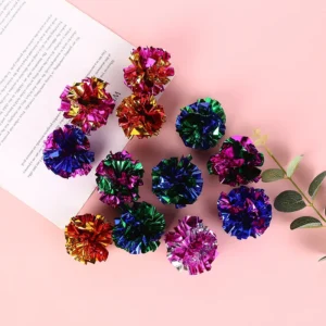 1Pack 5.5cm Ringing Paper Ball Pet Cat Toys Interactive Pet Products for Kitten Accessories Pet Supplies Cat Toys Interactive