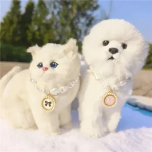 Fashion Pet Bow Dog Collar Cat Necklace Jewelry Puppy Accessories Small Dog and Medium-sized Cute Dog Pet Products